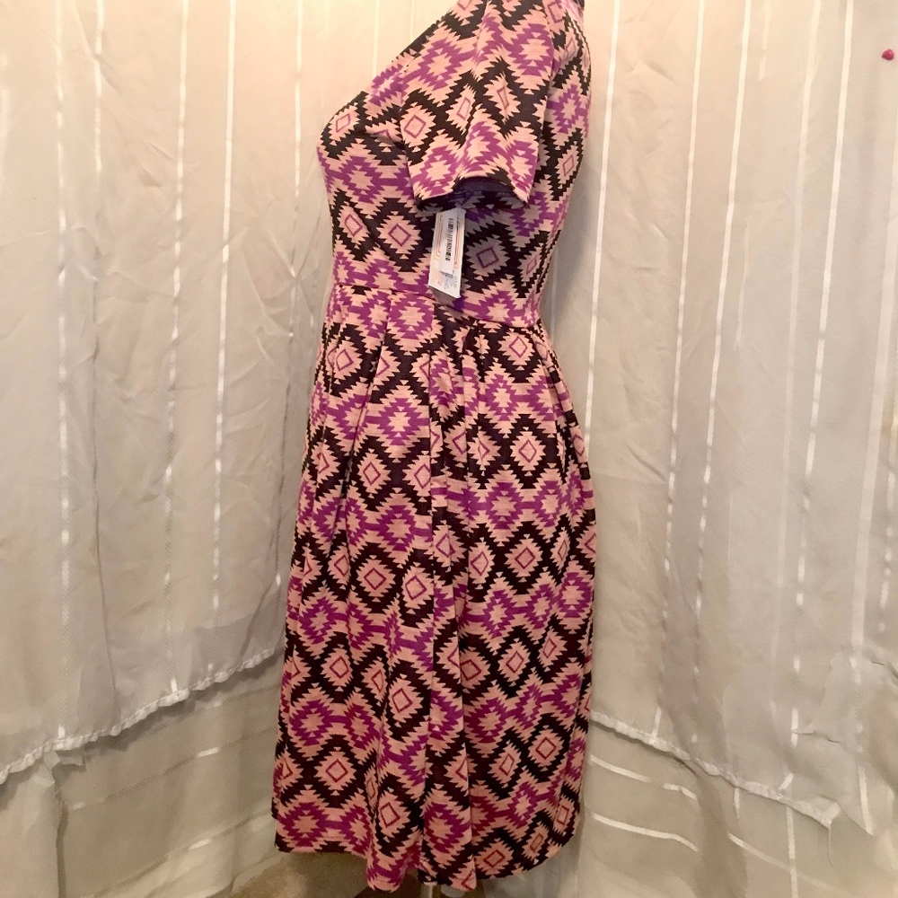 LuLaRoe Dress with Aztec Print - Picture 3 of 6